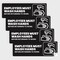 Fuel Stickers Employees Must Wash Hands Sign Sticker: For Foodservice, Peel & Stick, Hvy-Dty, 6''x2'', 4PK Z-EMWH-4PK - alternate 1